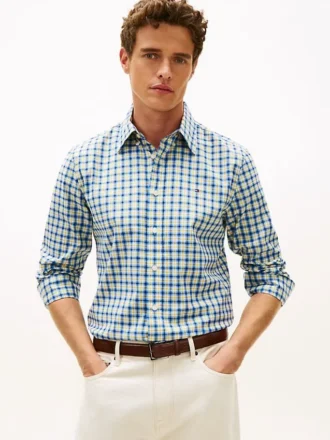 Camisa de cuadros de corte regular para todo el día