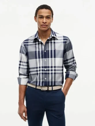 Camisa de cuadros de corte regular para todo el día