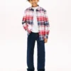 Camisa de cuadros elástica de Oxford para niño Camisa de cuadros elástica de Oxford para niño