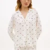 Camisa de dormir con estampado floral