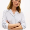 Camisa de dormir de seersucker a rayas