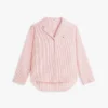 Camisa de dormir de seersucker a rayas