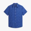 Camisa de jacquard con estampado de palmeras Camisa de jacquard con estampado de palmeras