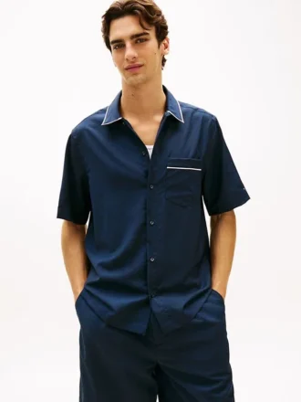 Camisa de lana ligera de corte holgado