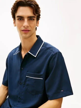 Camisa de lana ligera de corte holgado