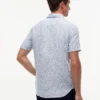Camisa de lino con estampado náutico de corte regular Camisa de lino con estampado náutico de corte regular