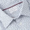 Camisa de lino con estampado náutico de corte regular Camisa de lino con estampado náutico de corte regular