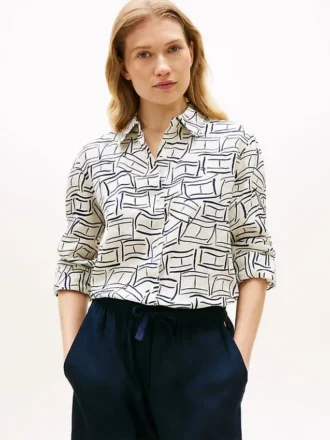 Camisa de lino de manga larga