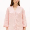 Camisa de lino sin cuello