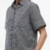 Camisa de mezcla de lino a cuadros vichy Camisa de mezcla de lino a cuadros vichy
