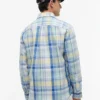 Camisa de mezcla de lino con estampado de cuadros Madras de corte regular Camisa de mezcla de lino con estampado de cuadros Madras de corte regular