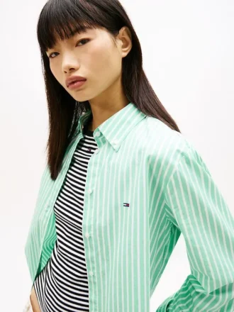 Camisa de popelín a rayas de Tommy Jeans