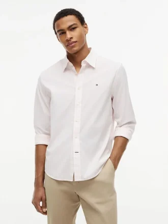 Camisa de rayas de corte regular para todo el día