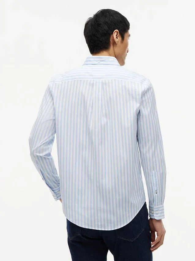 Camisa de rayas de corte regular para todo el día Camisa de rayas de corte regular para todo el día
