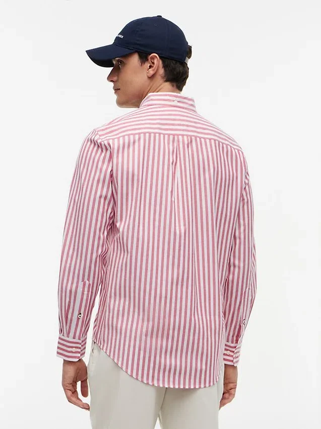 Camisa de rayas de corte regular para todo el día Camisa de rayas de corte regular para todo el día