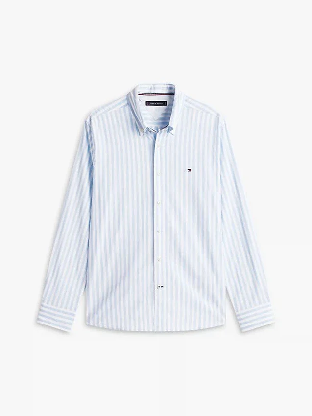 Camisa de rayas de corte regular para todo el día Camisa de rayas de corte regular para todo el día
