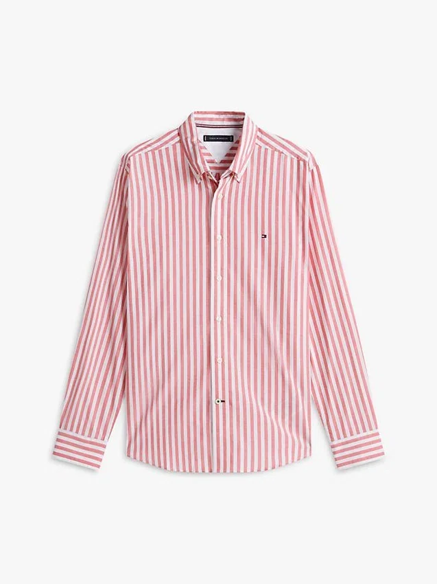 Camisa de rayas de corte regular para todo el día Camisa de rayas de corte regular para todo el día