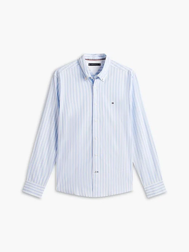 Camisa de rayas de corte regular para todo el día Camisa de rayas de corte regular para todo el día