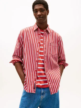 Camisa de rayas holgada de Tommy Jeans