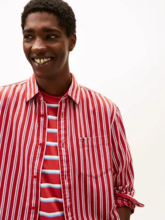 Camisa de rayas holgada de Tommy Jeans