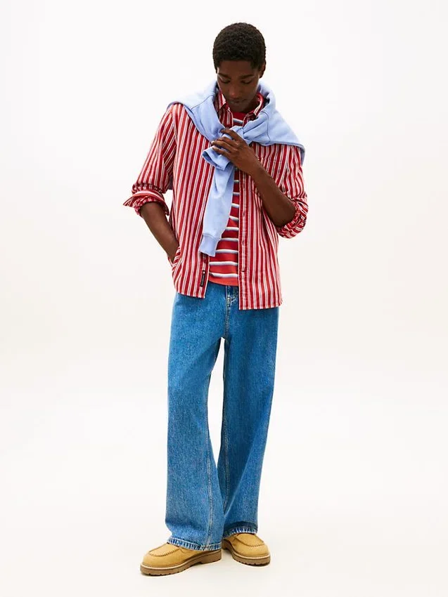 Camisa de rayas holgada de Tommy Jeans Camisa de rayas holgada de Tommy Jeans
