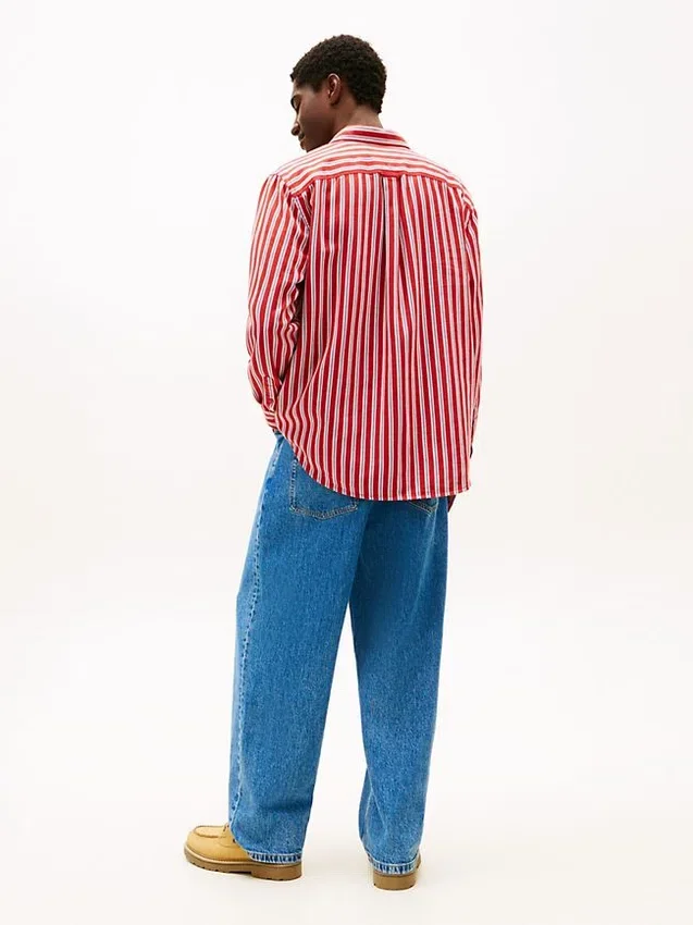 Camisa de rayas holgada de Tommy Jeans Camisa de rayas holgada de Tommy Jeans