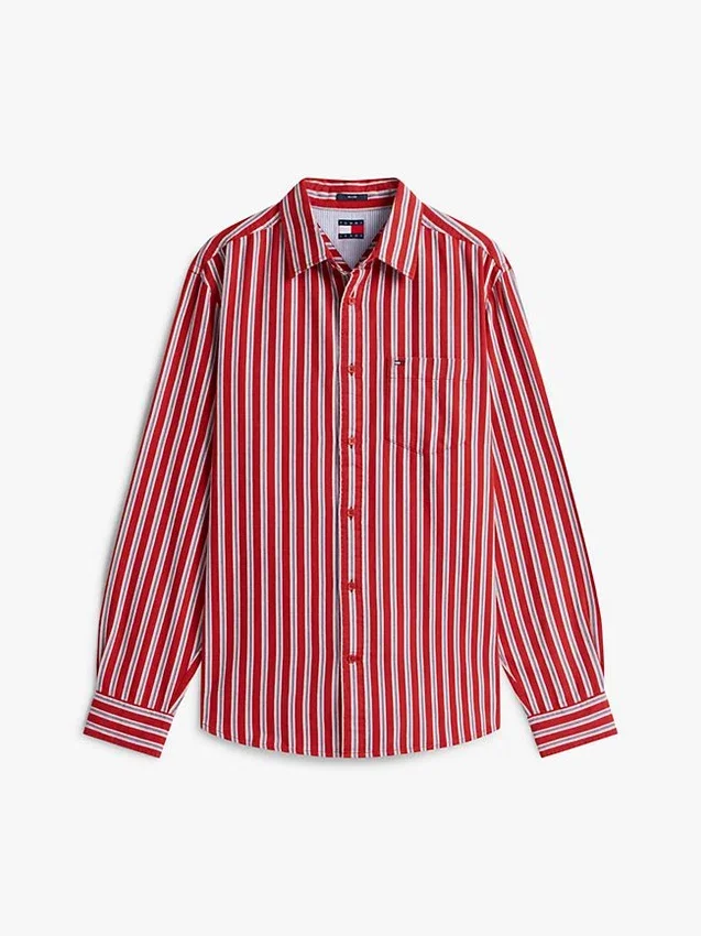 Camisa de rayas holgada de Tommy Jeans Camisa de rayas holgada de Tommy Jeans