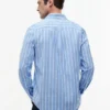 Camisa de rayas mixtas de corte regular para todo el día Camisa de rayas mixtas de corte regular para todo el día
