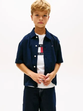 Camisa de seersucker para niño