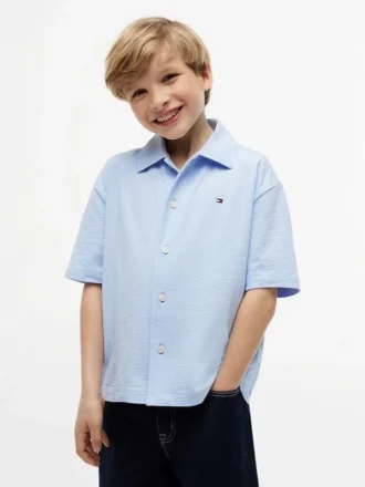 Camisa de seersucker para niño