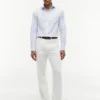 Camisa de vestir a rayas THFlex de corte entallado Camisa de vestir a rayas THFlex de corte entallado