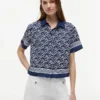 Camisa de voile con monograma en letra cursiva Camisa de voile con monograma en letra cursiva