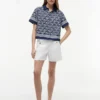 Camisa de voile con monograma en letra cursiva Camisa de voile con monograma en letra cursiva