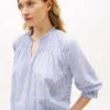 Camisa de voile con pinzas y ribete de volantes Camisa de voile con pinzas y ribete de volantes