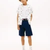 Camisa elástica con estampado náutico para niño