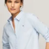 Camisa elástica de corte regular de Oxford