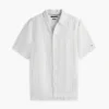 Camisa holgada de mezcla de lino de New York Label Camisa holgada de mezcla de lino de New York Label