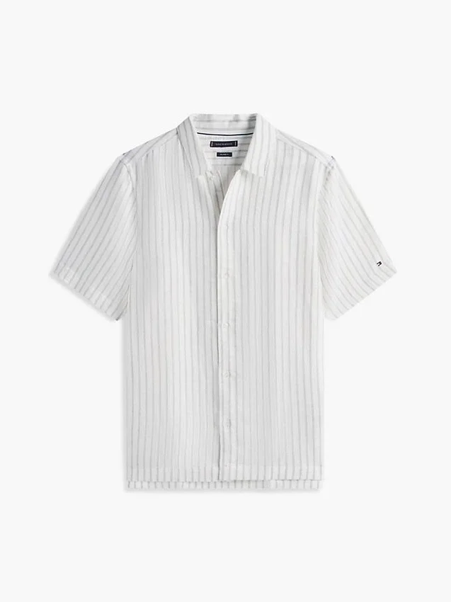 Camisa holgada de mezcla de lino de New York Label Camisa holgada de mezcla de lino de New York Label