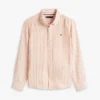 Camisa infantil a rayas de mezcla de lino