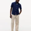 Camisa infantil de mezcla de lino y algodón
