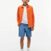 Camisa infantil de mezcla de lino y algodón