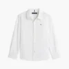Camisa infantil de mezcla de lino y algodón