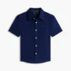 Camisa infantil de mezcla de lino y algodón