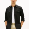 Camisa oversize de sarga cepillada de corte regular Camisa oversize de sarga cepillada de corte regular