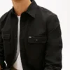 Camisa oversize de sarga cepillada de corte regular Camisa oversize de sarga cepillada de corte regular
