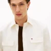 Camisa oversize de sarga cepillada de corte regular Camisa oversize de sarga cepillada de corte regular