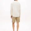 Camisa oversize de sarga cepillada de corte regular Camisa oversize de sarga cepillada de corte regular