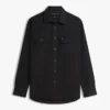 Camisa oversize de sarga cepillada de corte regular Camisa oversize de sarga cepillada de corte regular