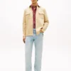 Camisa oversize de sarga con efecto slub y corte regular Camisa oversize de sarga con efecto slub y corte regular