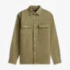 Camisa oversize de sarga slub de corte regular